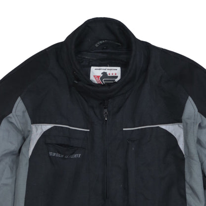Mens UK Size L Cycle Spirit Black Motorcycle Jacket