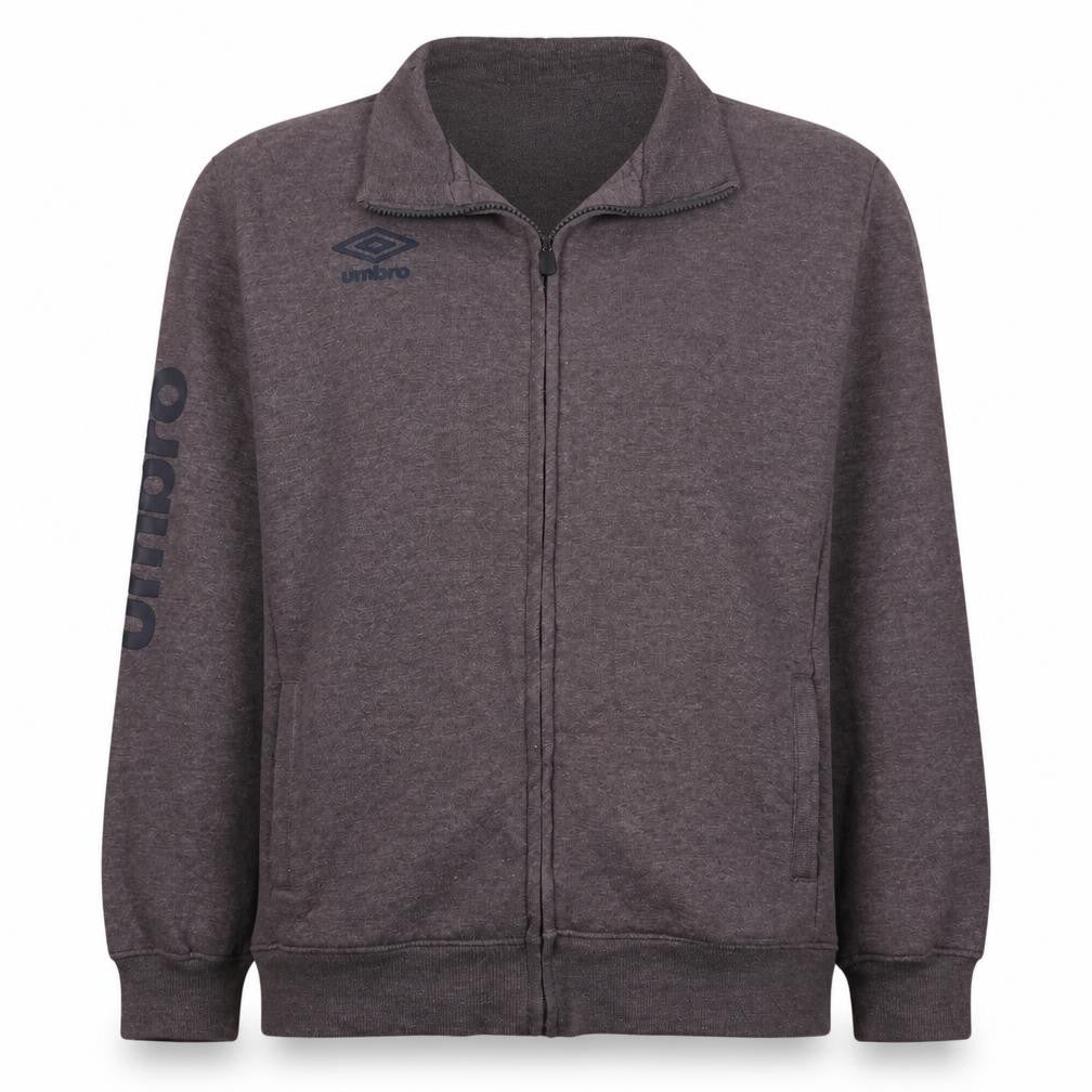 Mens UK Size XL Umbro Grey Full Zip Sweatshirt