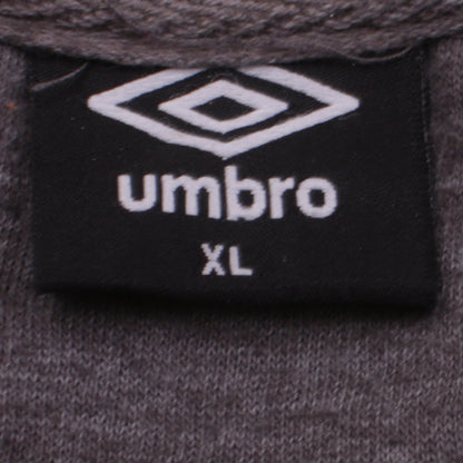 Mens UK Size XL Umbro Grey Full Zip Sweatshirt