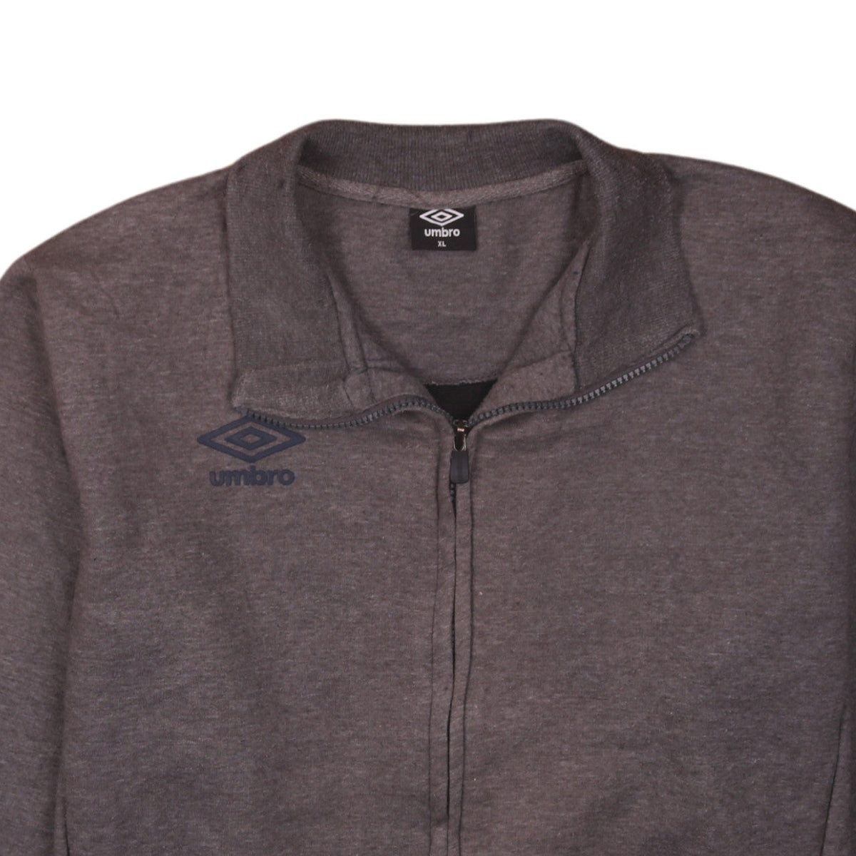 Mens UK Size XL Umbro Grey Full Zip Sweatshirt