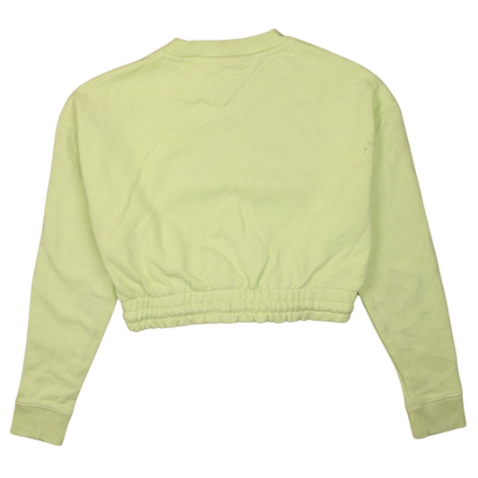Womens UK Size M Tommy Jeans Green Pullover Sweatshirt