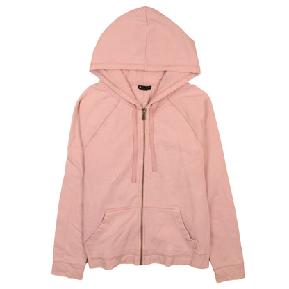 Womens UK Size M Champion Pink Full Zip Hoodie