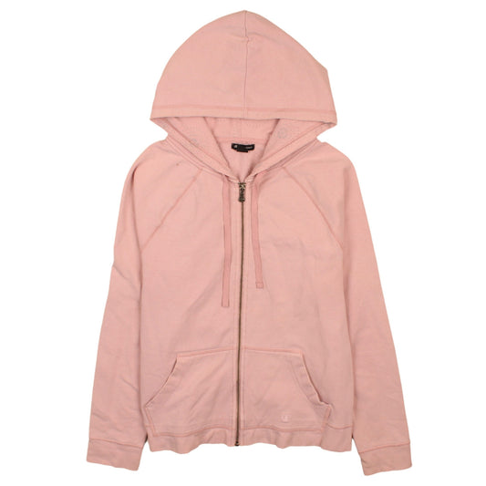 Womens UK Size M Champion Pink Full Zip Hoodie