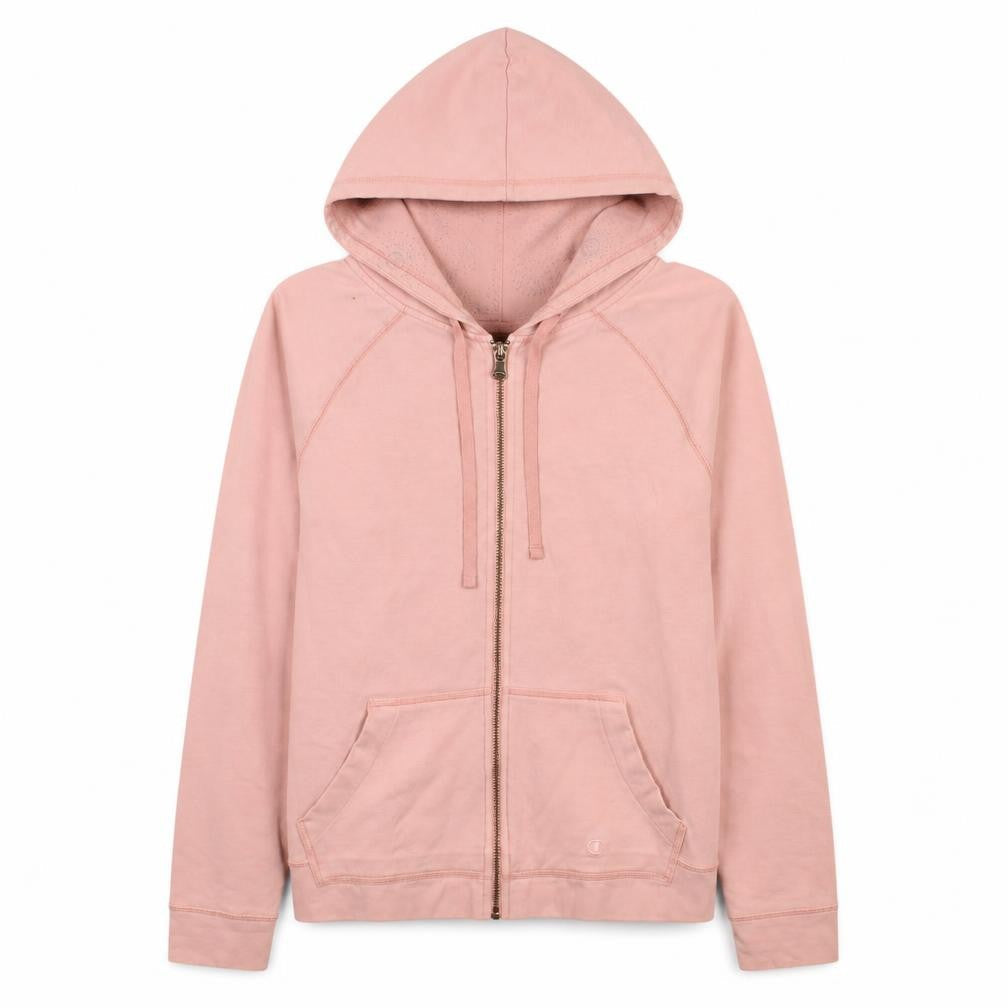 Womens UK Size M Champion Pink Full Zip Hoodie