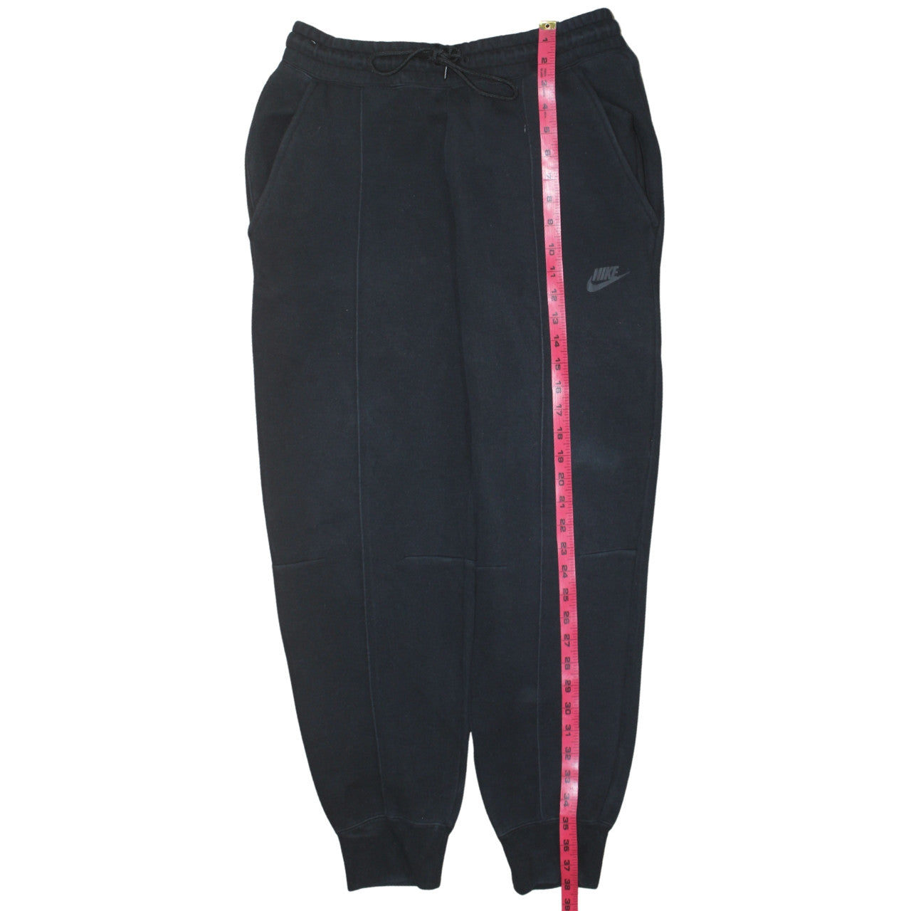 Mens UK Size M Nike Regular Fit Jogger Black Trousers