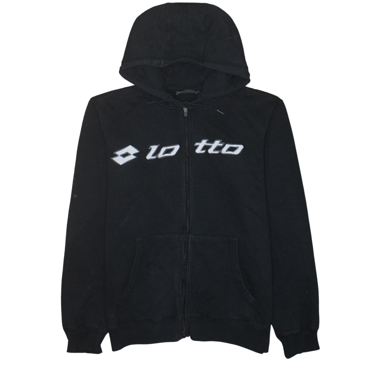 Mens UK Size L Lotto Black Full Zip Hoodie