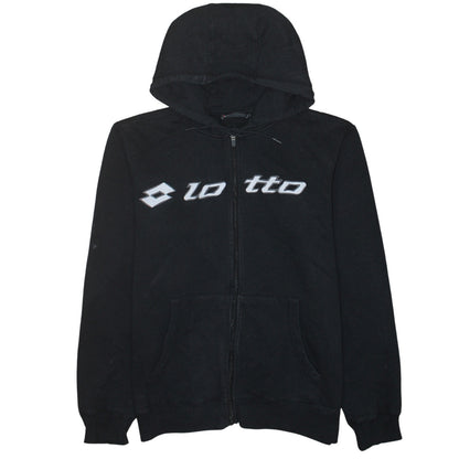 Mens UK Size L Lotto Black Full Zip Hoodie