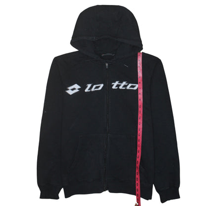 Mens UK Size L Lotto Black Full Zip Hoodie