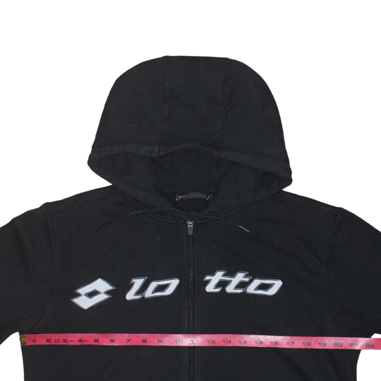 Mens UK Size L Lotto Black Full Zip Hoodie
