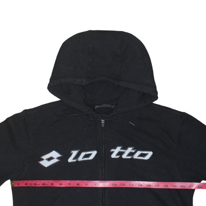 Mens UK Size L Lotto Black Full Zip Hoodie