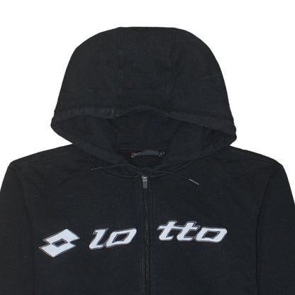 Mens UK Size L Lotto Black Full Zip Hoodie