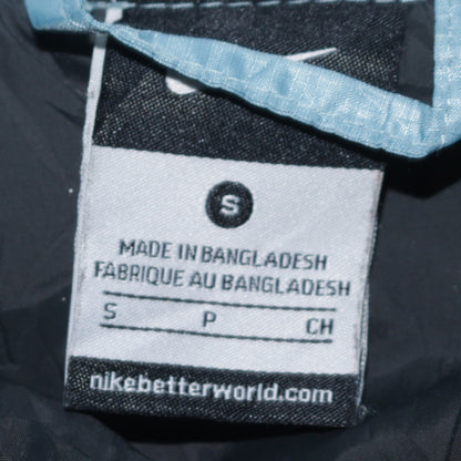 Nike Boys Blue Colourblock Puffer Jacket Size S Full Zip Winter Coat