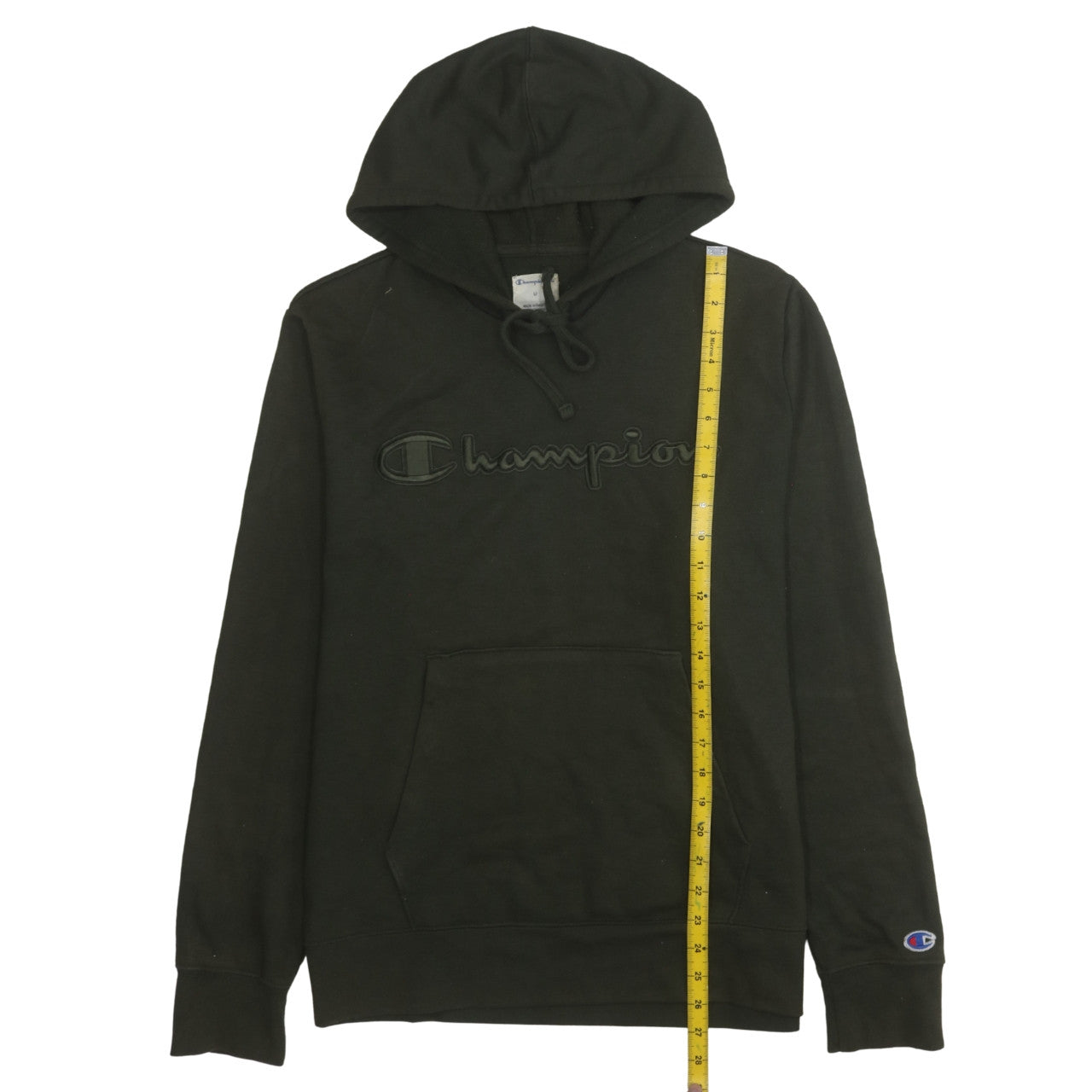 Mens UK Size M Champion Black Pullover Hoodie