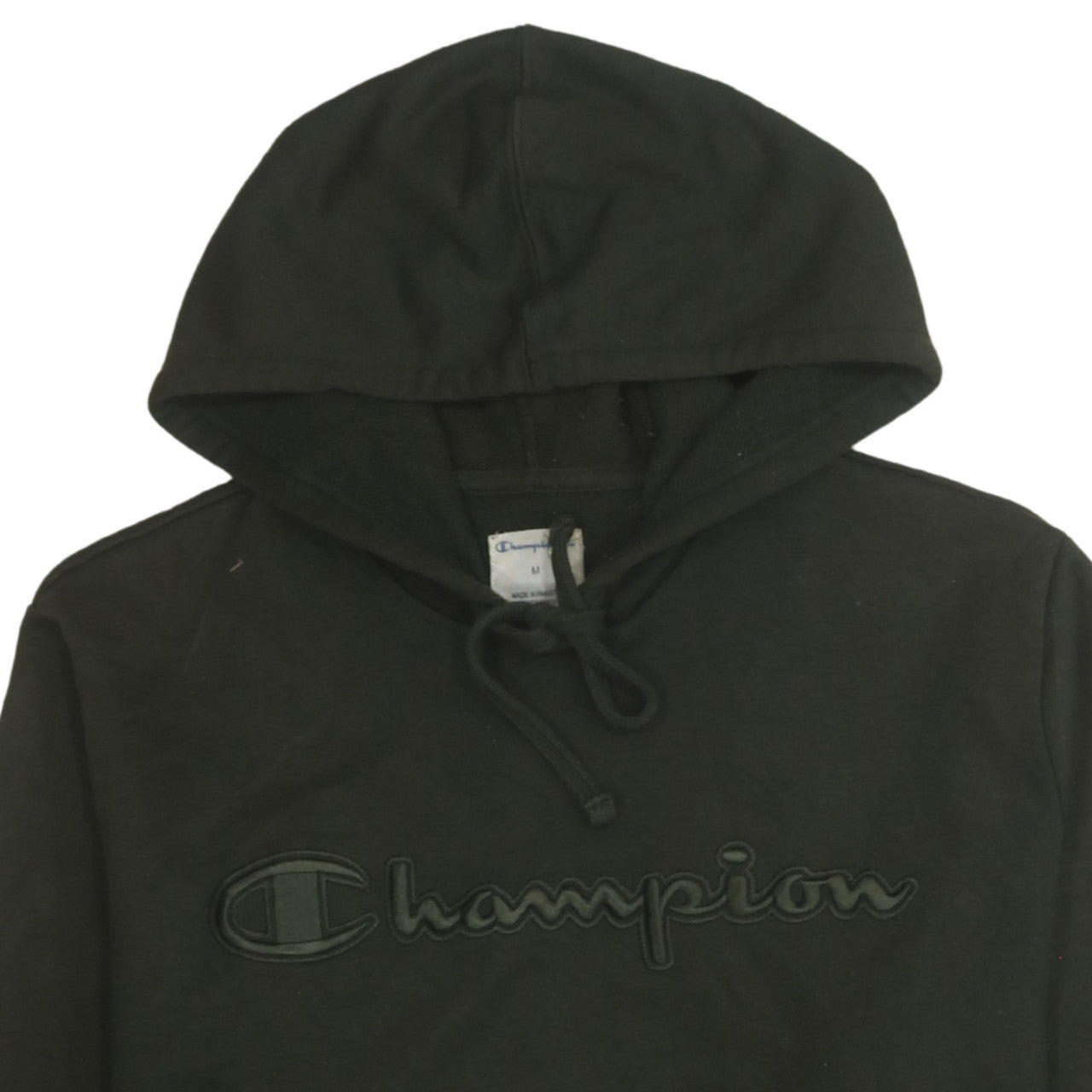 Mens UK Size M Champion Black Pullover Hoodie