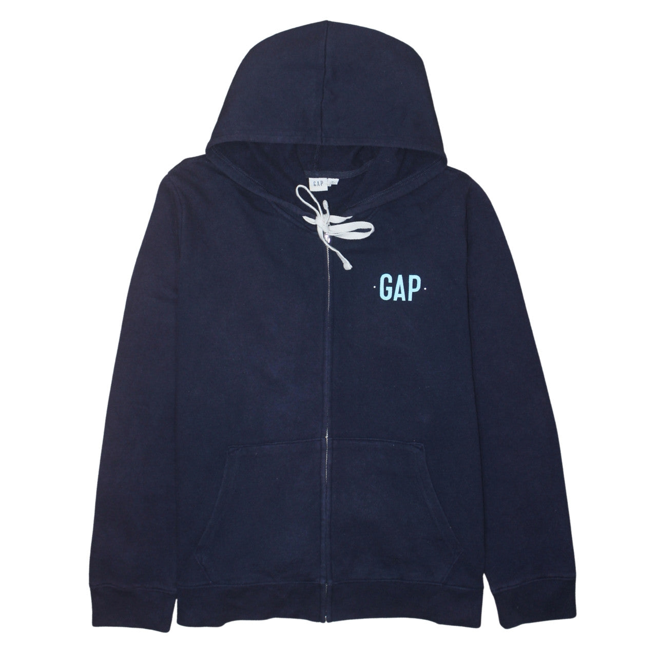 Mens UK Size XL Gap Blue Full Zip Hoodie