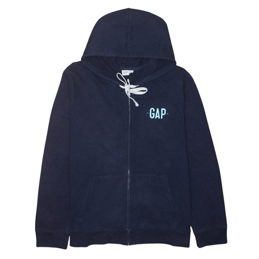 Mens UK Size XL Gap Blue Full Zip Hoodie