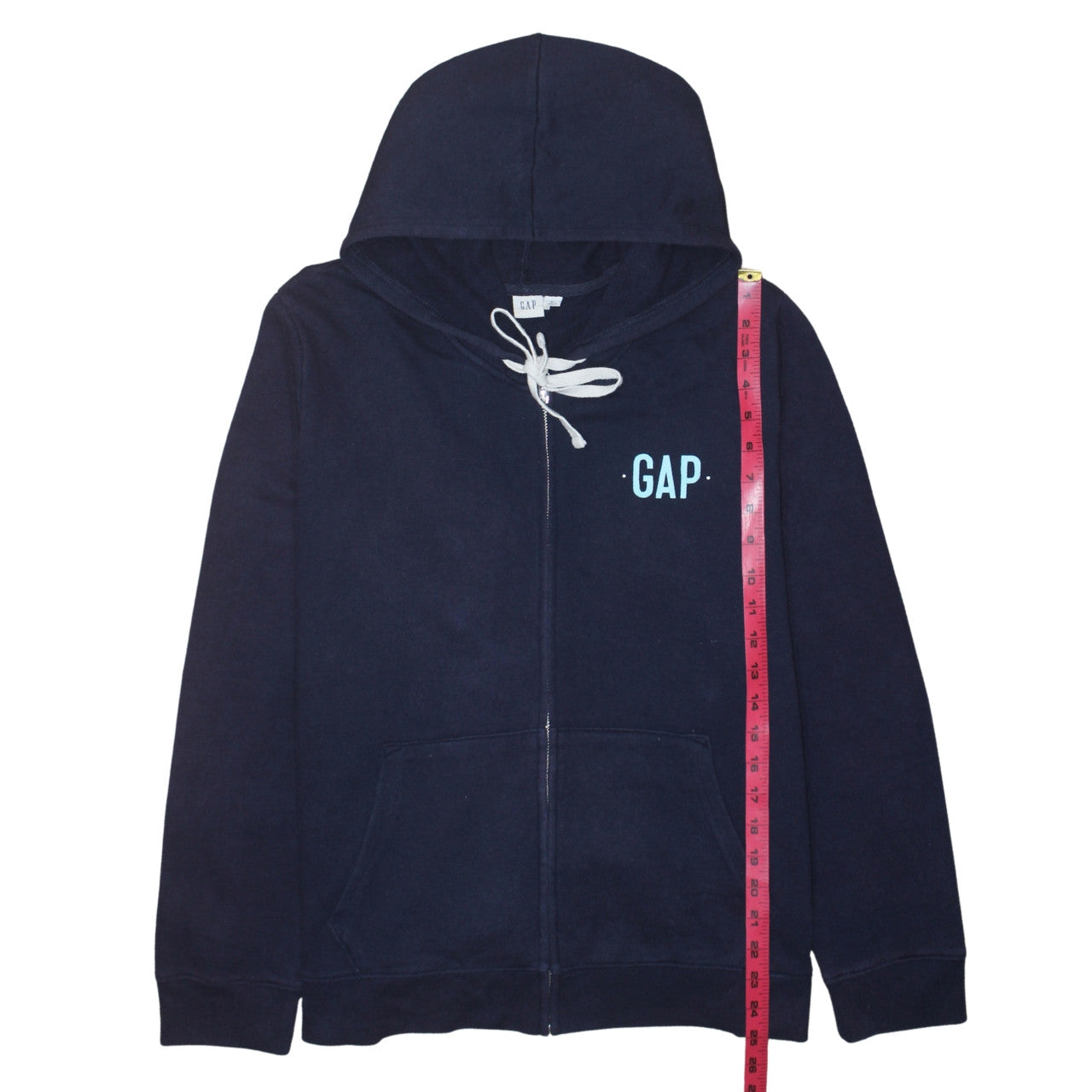 Mens UK Size XL Gap Blue Full Zip Hoodie