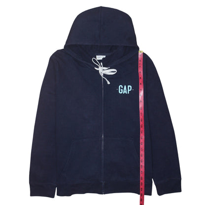Mens UK Size XL Gap Blue Full Zip Hoodie