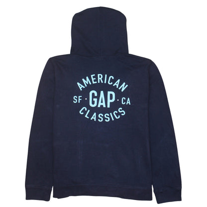 Mens UK Size XL Gap Blue Full Zip Hoodie