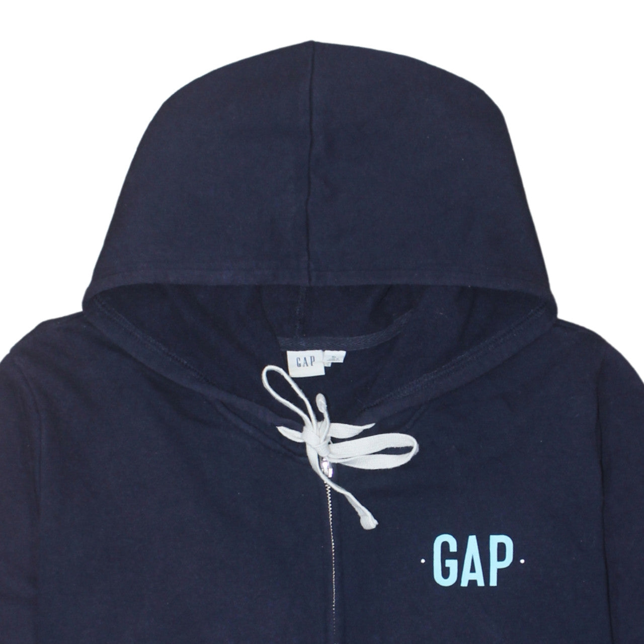Mens UK Size XL Gap Blue Full Zip Hoodie