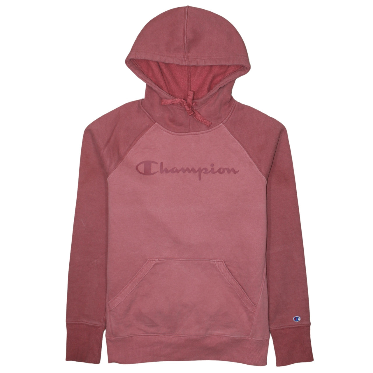 Womens UK Size S Champion Pink Pullover Hoodie