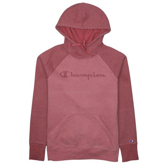 Womens UK Size S Champion Pink Pullover Hoodie