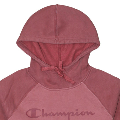Womens UK Size S Champion Pink Pullover Hoodie