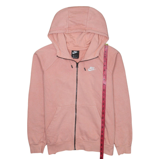 Womens UK Size M Nike Pink Full Zip Hoodie