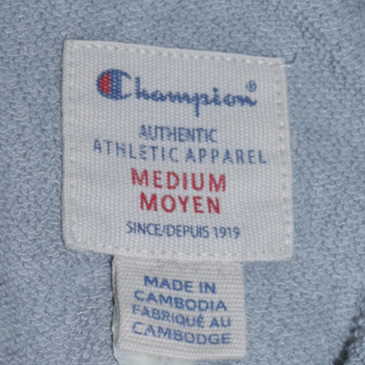 Mens UK Size M Champion Grey Pullover Hoodie