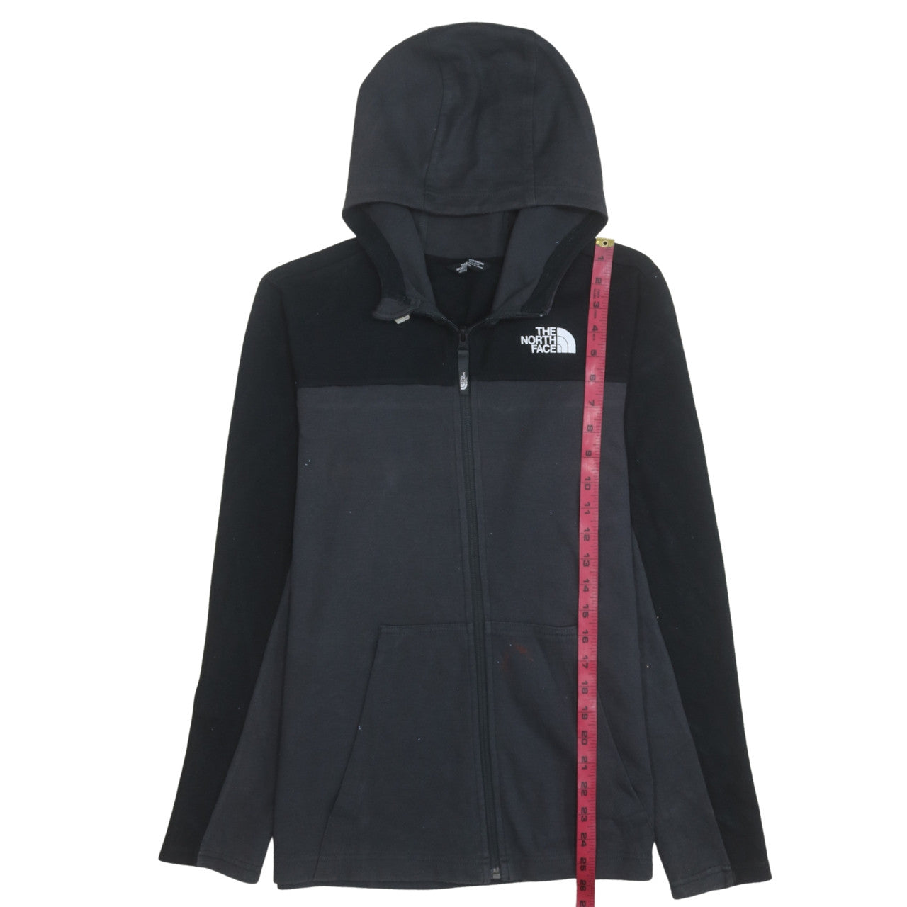 Boys UK Size L The North Face Black Full Zip Hoodie