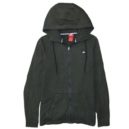Mens UK Size M Nike Green Full Zip Hoodie