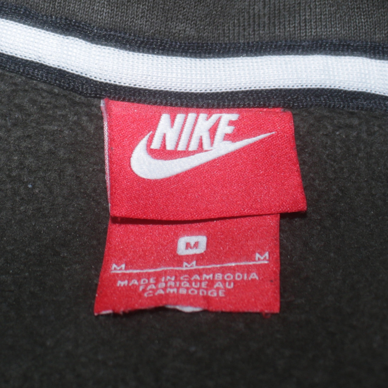 Mens UK Size M Nike Green Full Zip Hoodie