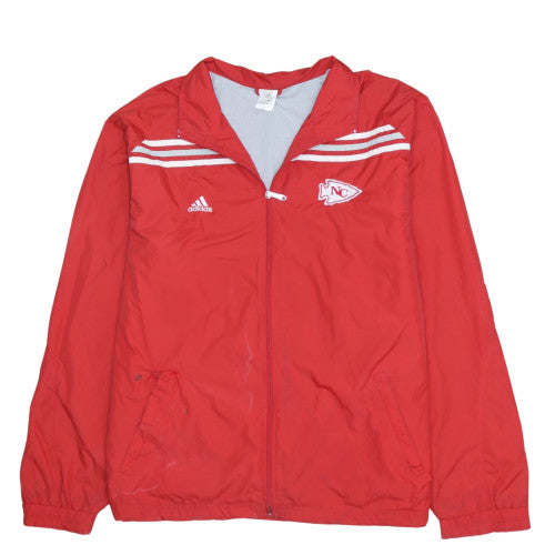 Mens UK Size XL adidas Red Windbreaker Coat