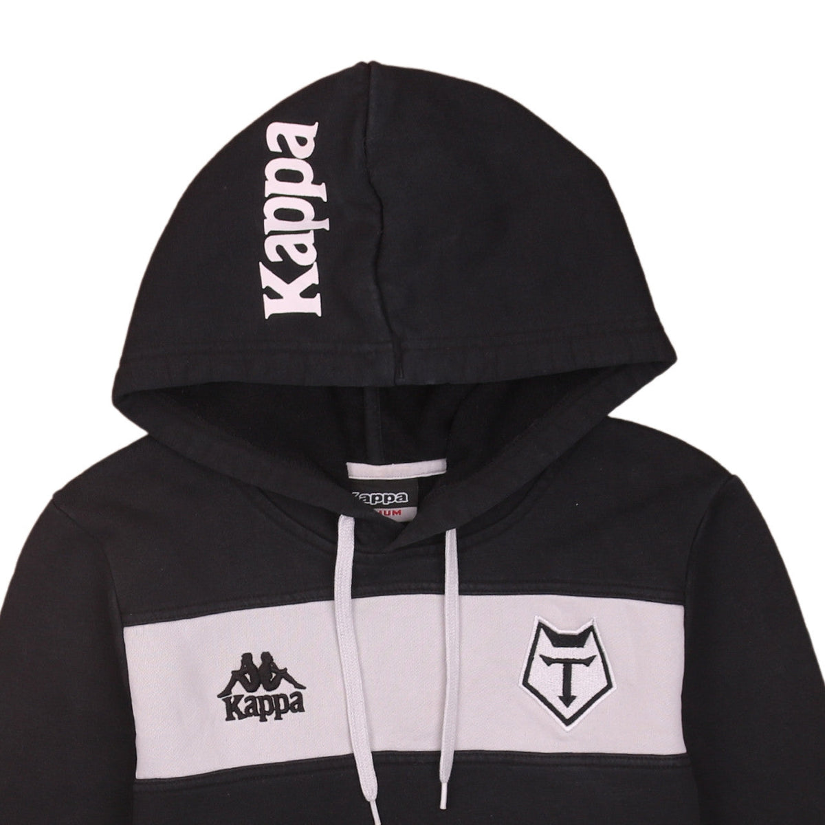 Mens UK Size M Kappa Black Pullover Hoodie