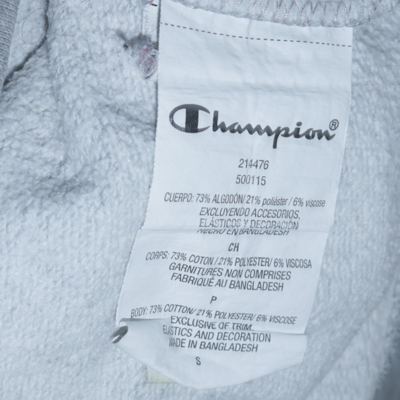 Mens UK Size S Champion Grey Pullover Hoodie