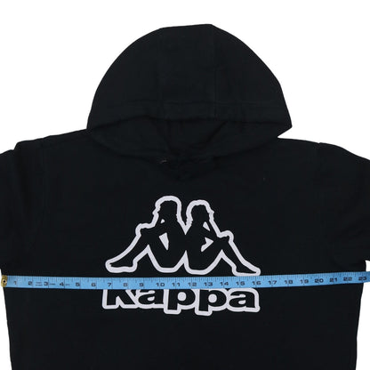 Mens UK Size L Kappa Black Pullover Hoodie