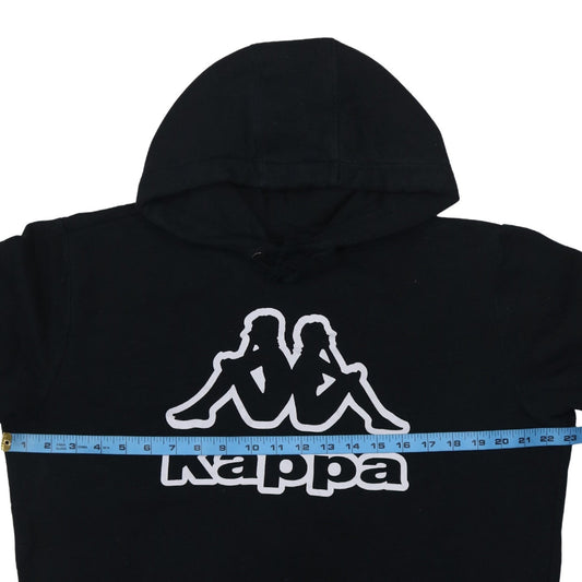 Mens UK Size L Kappa Black Pullover Hoodie