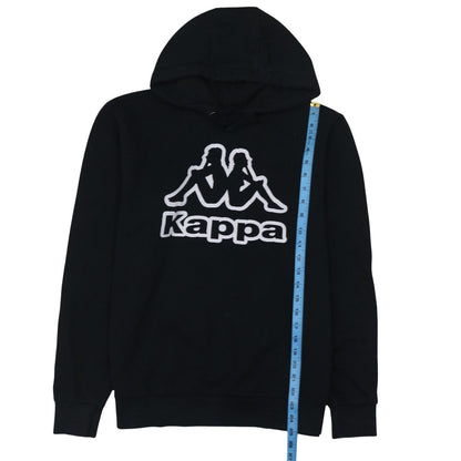 Mens UK Size L Kappa Black Pullover Hoodie