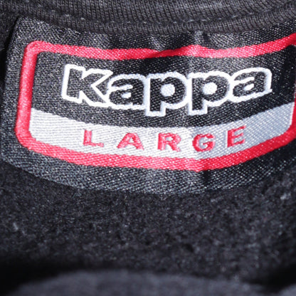 Mens UK Size L Kappa Black Pullover Hoodie