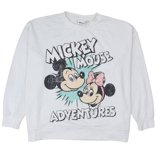 Womens UK Size 2XL Disney White Pullover Sweatshirt