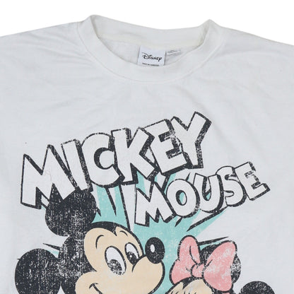 Womens UK Size 2XL Disney White Pullover Sweatshirt