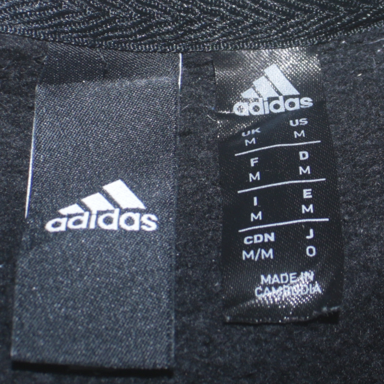 Mens UK Size M adidas Black Pullover Sweatshirt