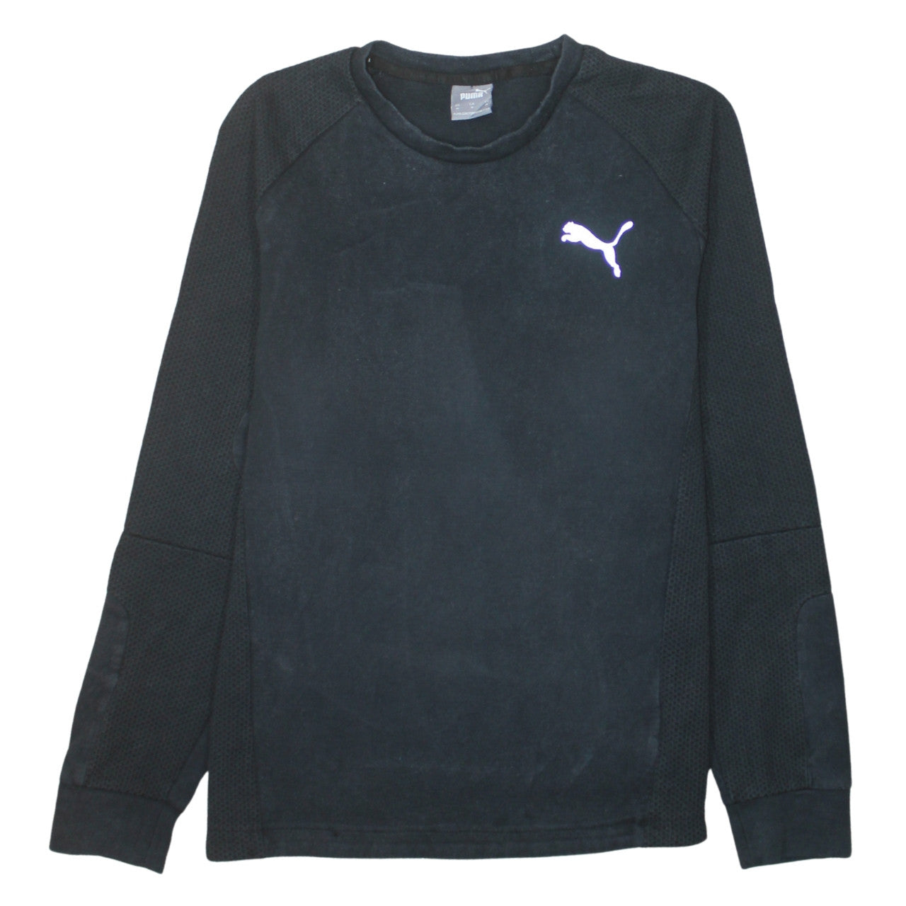 Mens UK Size M PUMA Black Pullover Sweatshirt