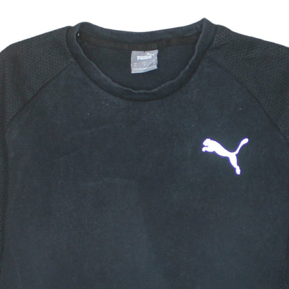 Mens UK Size M PUMA Black Pullover Sweatshirt