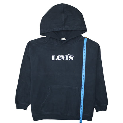 Womens UK Size L Levi's Black Pullover Hoodie