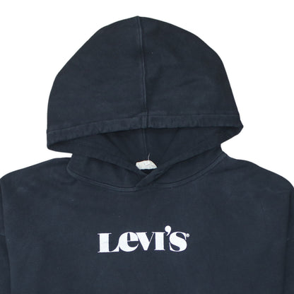 Womens UK Size L Levi's Black Pullover Hoodie
