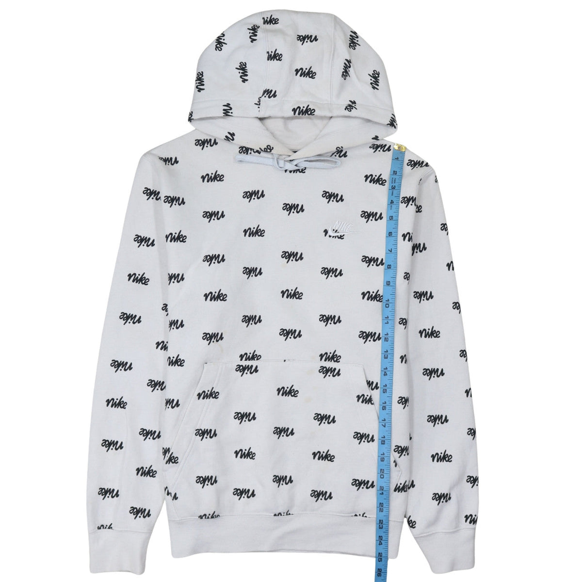 Mens UK Size S Nike White Pullover Hoodie