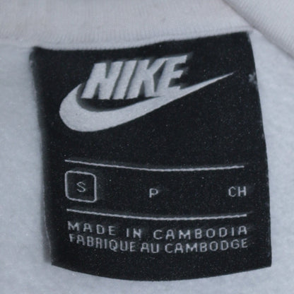 Mens UK Size S Nike White Pullover Hoodie