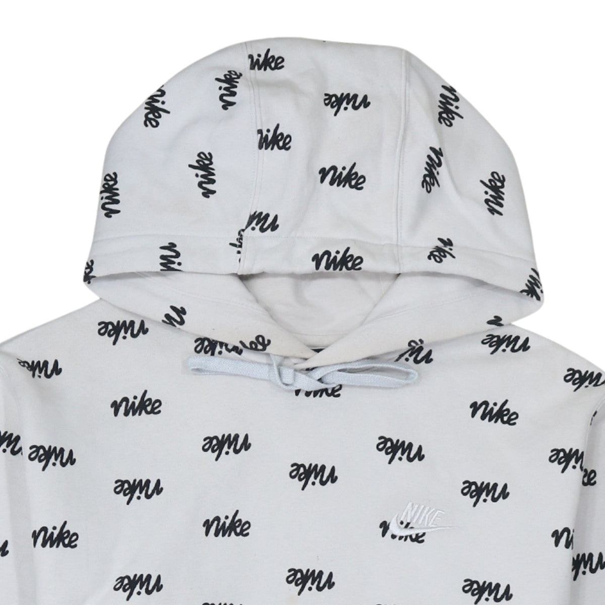 Mens UK Size S Nike White Pullover Hoodie