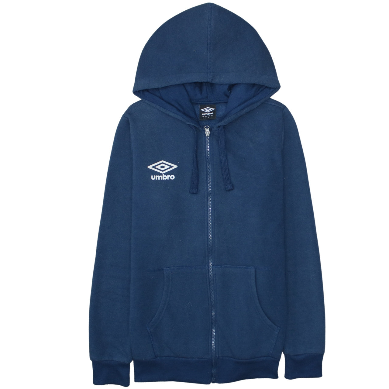 Mens UK Size S Umbro Blue Full Zip Hoodie
